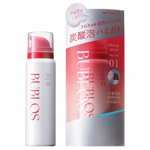 

BUBLOS Carbonated Foam Toothpaste for Bad Breath and Periodontal Disease, Fresh Mint