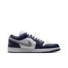 Air Jordan 1 Low Midnight Navy Men Sneakers Blue White Wolf-Grey 553558-141