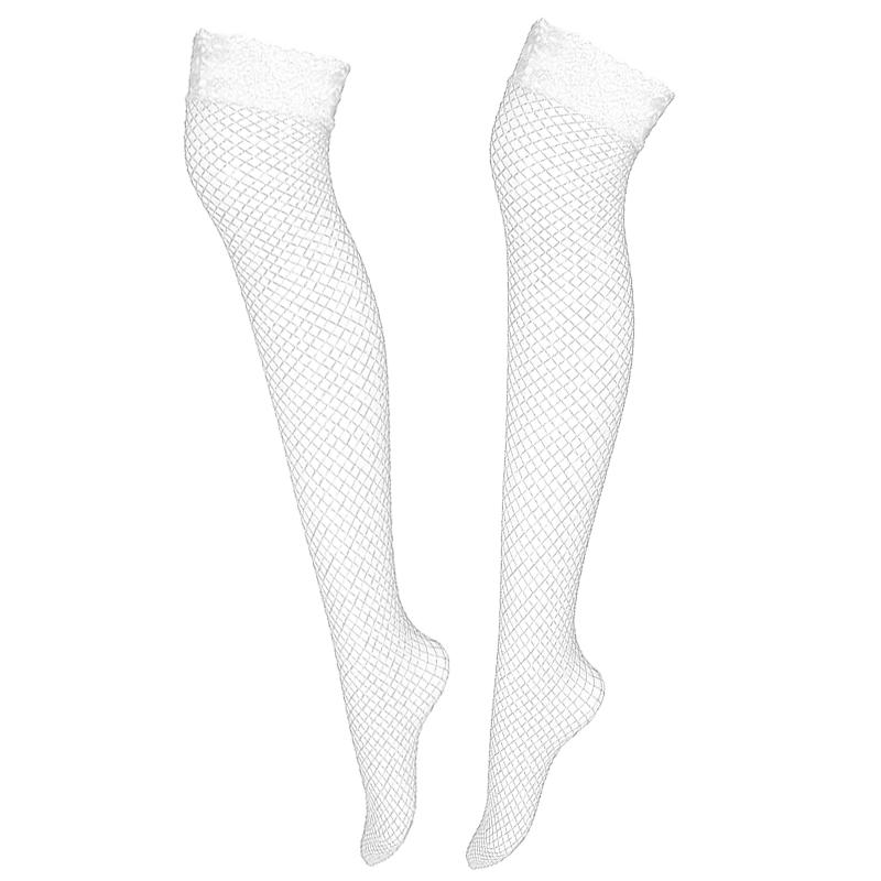 Sexy Fishnet Stockings Women Summer Thin Transparent Mesh Thigh High Stockings Elasticity Over Knee Nylon Stocking