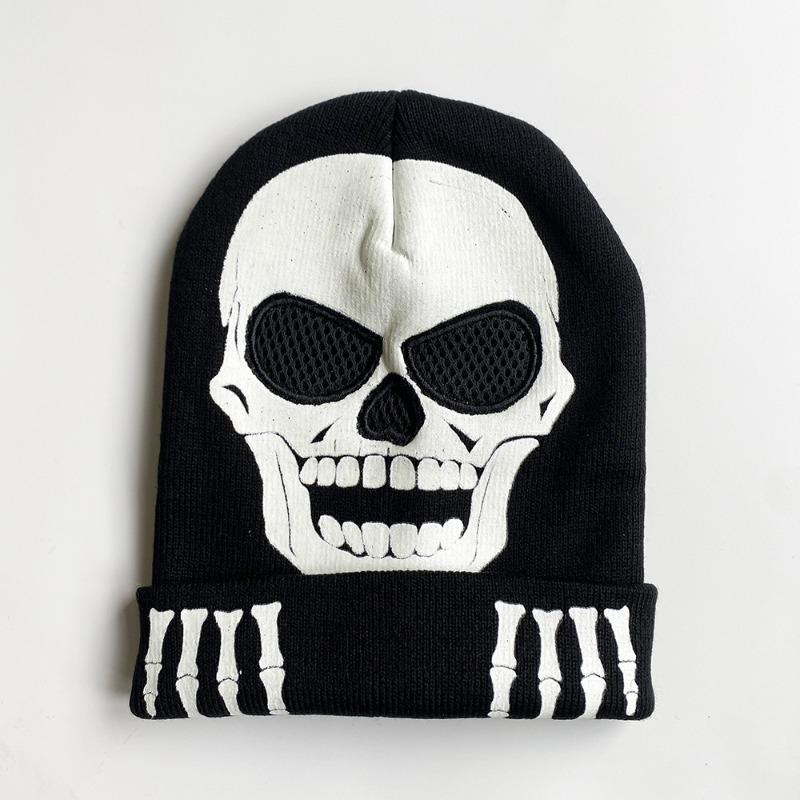 Luminous Skull Skull Claw Gloves, Halloween Glow Gloves Skull Gloves
