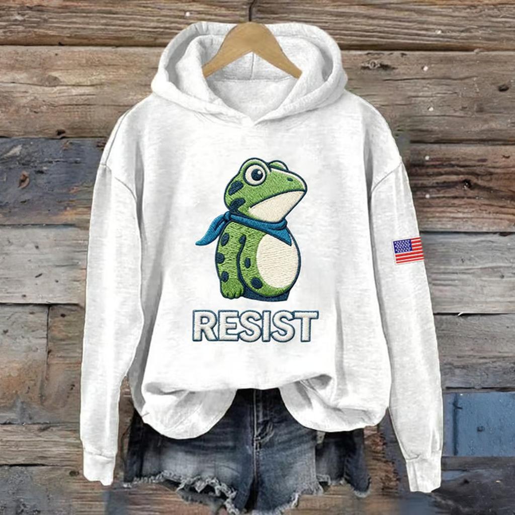 Women's Fashion Daily Versatile Casual Sweatshirts Long Sleeve Hooded Top Sweatshirts