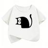 Summer Cat Graphic Kids Tshirts Short Sleeve Tees Cartoon Animal Boys Girls Clothes Kawaii Kitten Top Daily Wear Cool Top