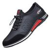 Lederschuhe atmungsaktive Sportschuhe Mode weiche Sohle Trendschuhe dünne leichte Freizeitschuhe