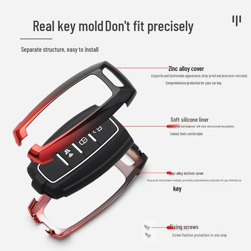 Stylish Great Wall Cannon Key Cover: Customized Car Key Bag with Buckle for Remote Shell Personalization.