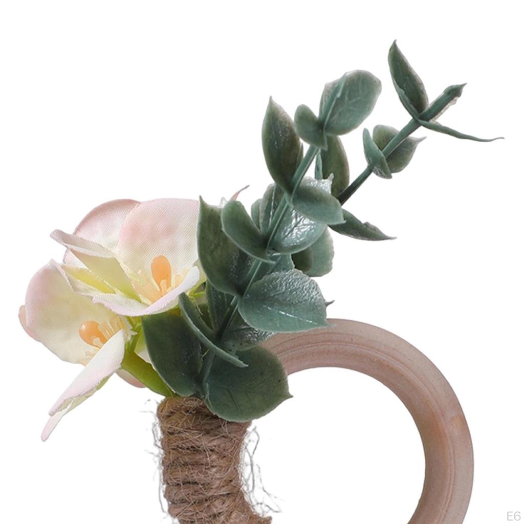 6 Serviettenringe, Ringe, Tischgeschirr, Blumige Eventdekorationen, Jubiläum