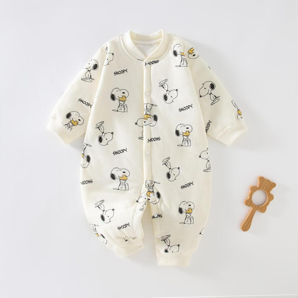 40g Dünner Baumwoll-Kleinkind-Overall: Universeller warmer Freizeit-Strampler für Säuglinge, Jungen und Mädchen, Herbst/Winter