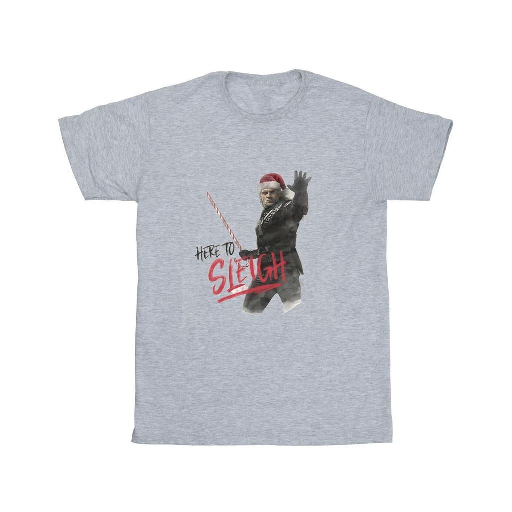 Netflix Mens The Witcher Here To Sleigh T-Shirt