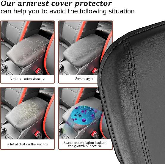 SKTU for 2024 2025 2026 Ford Ranger Armrest Cover for 2024 2025 2026 Ford Ranger Center Console Cover 2024 2025 2026 Ranger (XL/XLT/Lariat/Raptor)