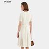 Ports Women's Classic V-Neck Pleated Midi Dress