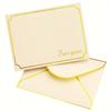 10pcs Golden Writable Greeting Cards Suitable for Birthday Wedding Blessings Congratulations Paper Envelopes ZSY