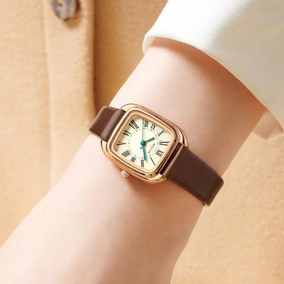 [JULIUS] JULIUS Women's Bold Square Leather Watch JA-1459
