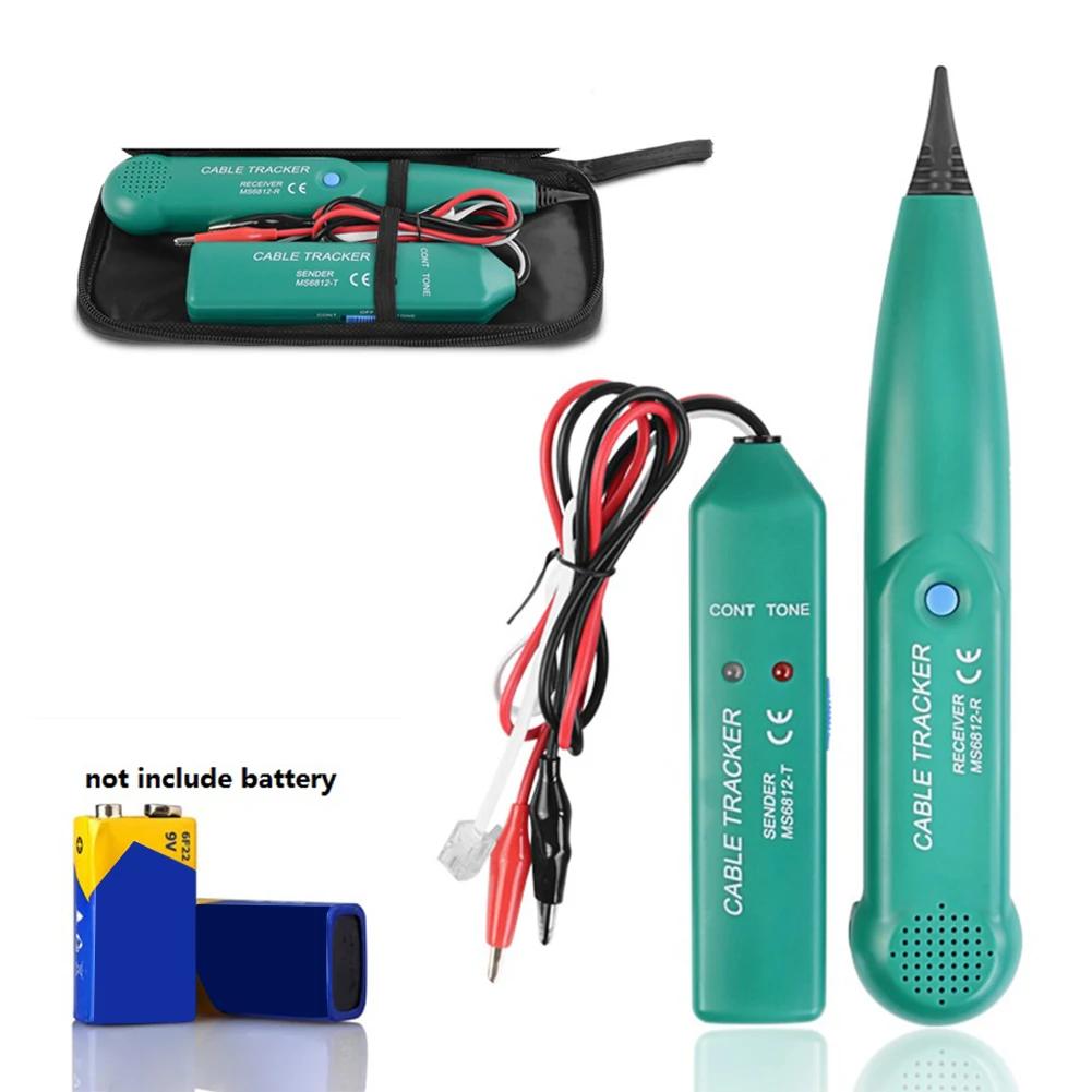 

MS6818 Професійний РК-кабельний тестер Трасошукач Провідний трекер Металошукач Детектор Лінійний локатор Трасер Перевірка Напруга 12-400В жовтий