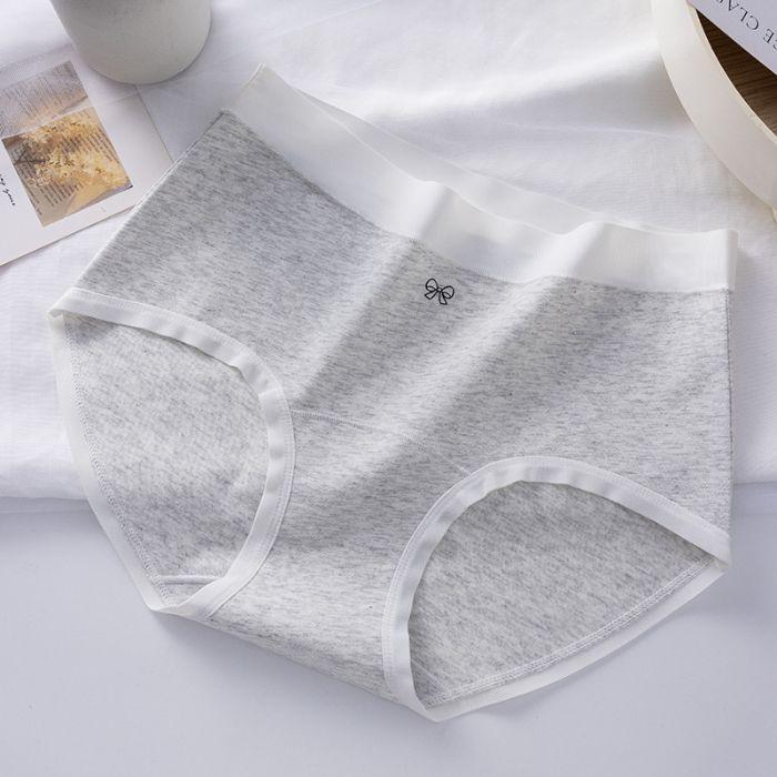 Female Autumn and Winter New Cotton Pure Color Breathable Comfortable Hip Waist Triangle Briefs