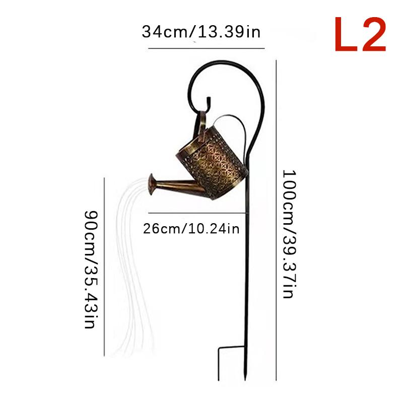 

Солнечный фонарь-лейка, подвесная лампа-водопад, водонепроницаемый уличный декор для сада, двора, крыльца, лужайки, заднего двора, ландшафта, солнечная светодиодная лампа