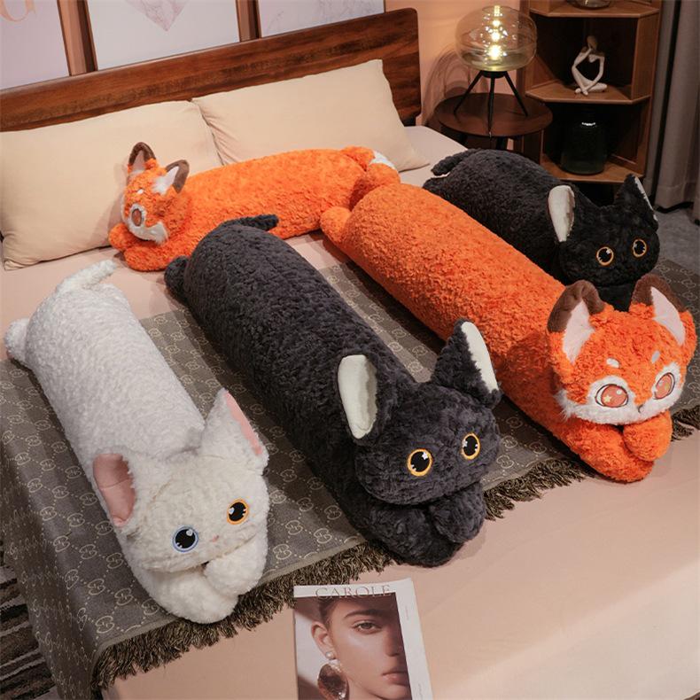 Katchi Cute Cartoon Black Cat Long Hugging Pillow