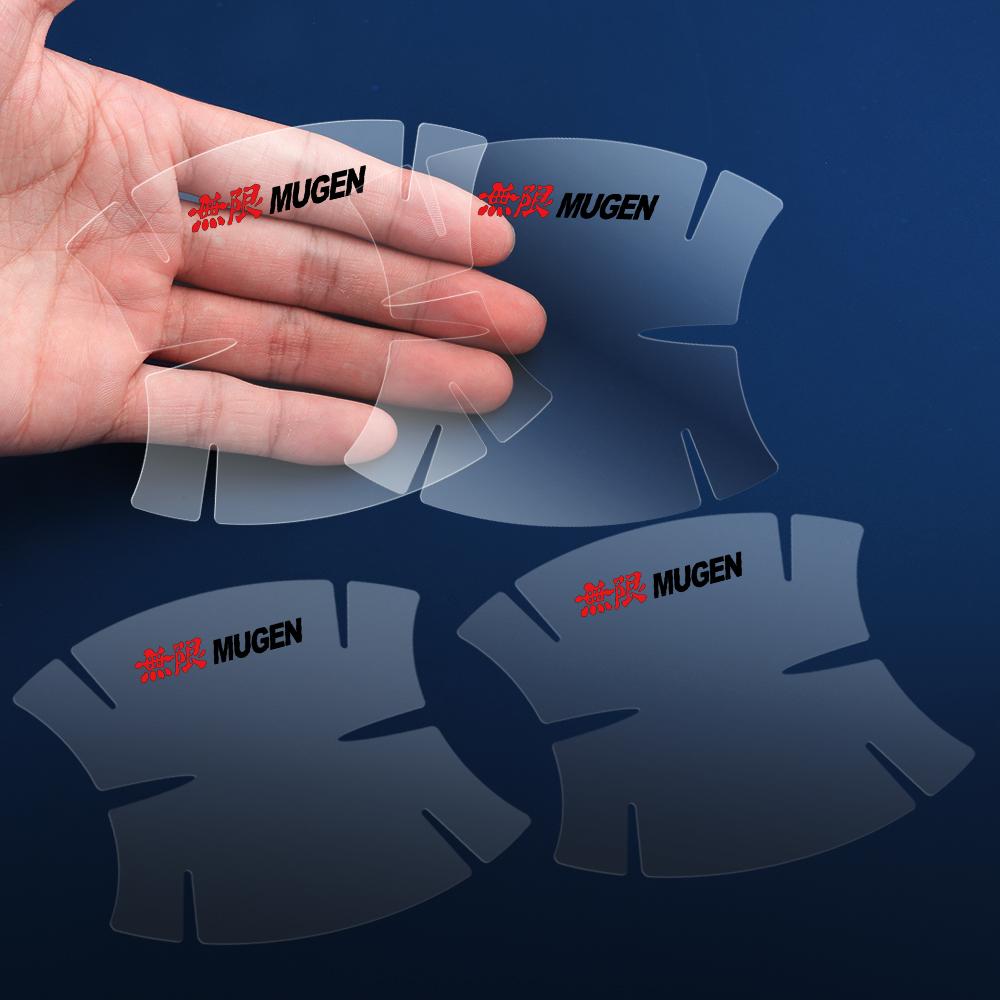 4/8Pcs Car Door Anti-scratch Protective Handle Bowl Sticker For Honda Civic Accord Vezel Fit CRV City CRZ Jazz HRV Typer Odyssey