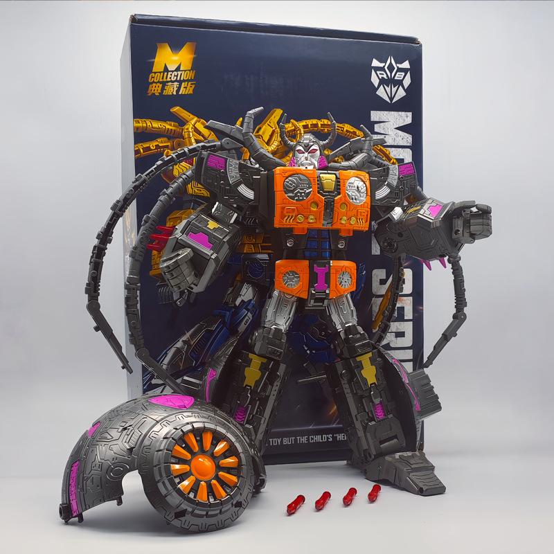 30cm Unicron Planet Transforming Robot Action Figure Cosmic Devourer Dark Unicron Deformable Planet Mode Collect Model Toy Gifts