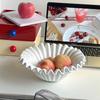 Modern Storage Tray Ceramics Wavy Design Bowl Art Fruit Tableware Luxury Table Top Items Table Decoration Home Accessories