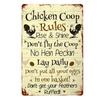 Vintage Farmhouse Tin Wall Art Set of 3 Kitchen Decor Chicken Metal Sign