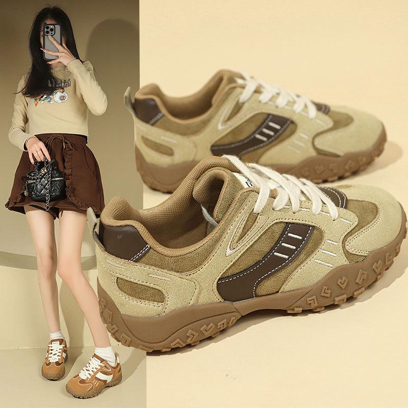 Thick-soled heightening Ah Gan shoes women's dad casual sports shoes women's spring new fashion retro German training shoes