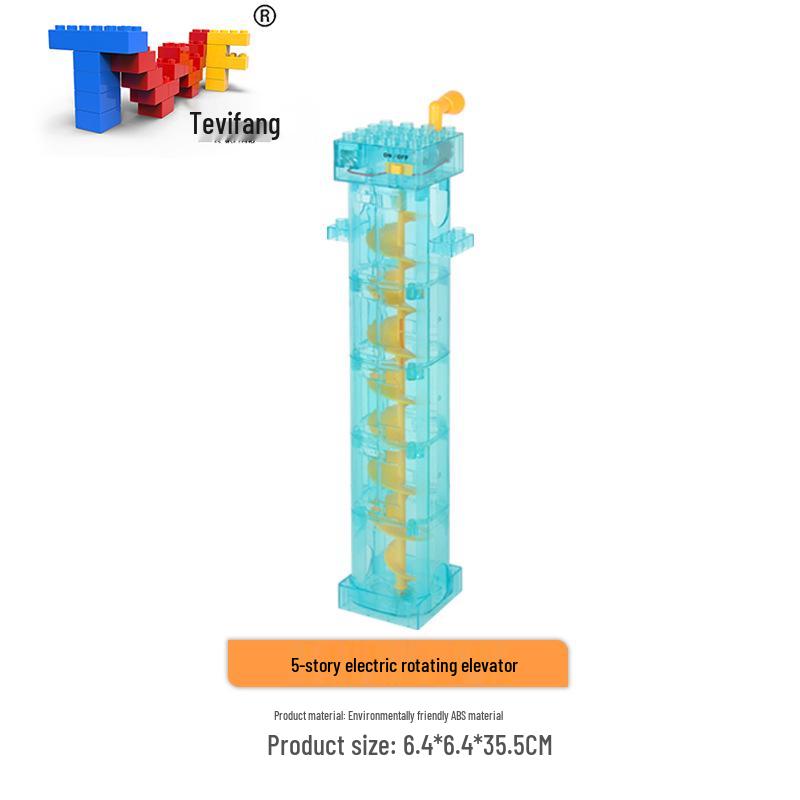 Large Particle Ball Track Building Blocks for Kids