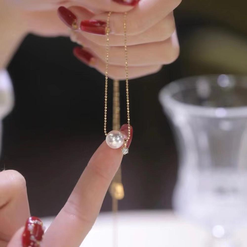 DIY Pearl S925 Sterling Silver & Gold Clasp Bracelet Necklace Pendant Accessories