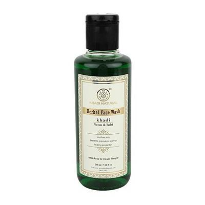 Neem & Tulsi Natural Cleanser: Against Acne (210 Ml), Neem & Tulsi Herbal Face Wash,