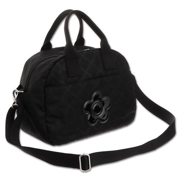 

MARY QUANT Pinsonic Quilt Daisy 2WAY Tote Black FREE чорний