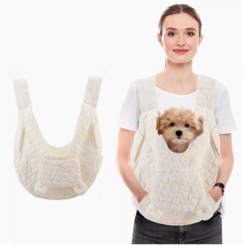 Haustiertragetasche Extra Große Kapazität Brustrucksack Hund und Katze Outdoor-Tasche Wasserdicht und Windabweisend Tragbare Haustiertasche