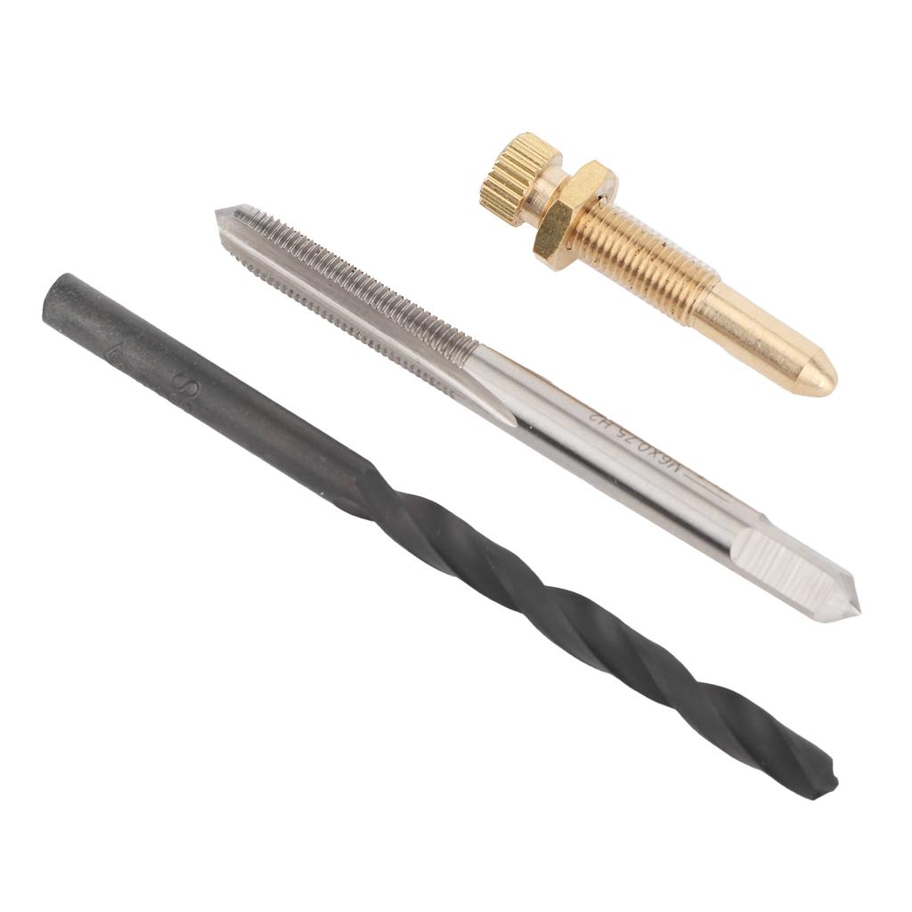 Leerlaufschrauben-Kit Vergaser-Reparaturwerkzeug mit Bohrer und Gewindebohrer für Yamaha Blaster YFS200 1988?2006