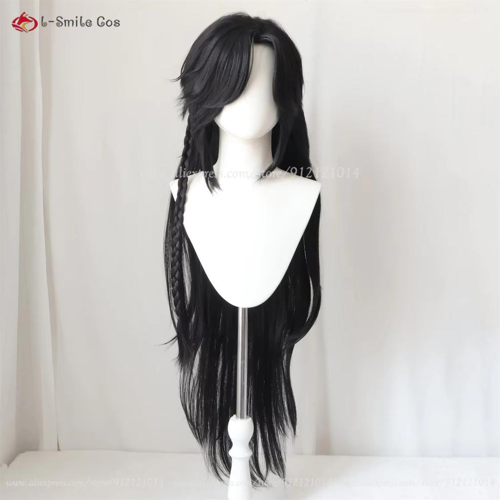 Anime Tian Guan Ci Fu Hua Cheng Cosplay Wig Heaven Officials Blessing Cosplay San Lang Black Wigs Heat Resistant Synthetic Hair