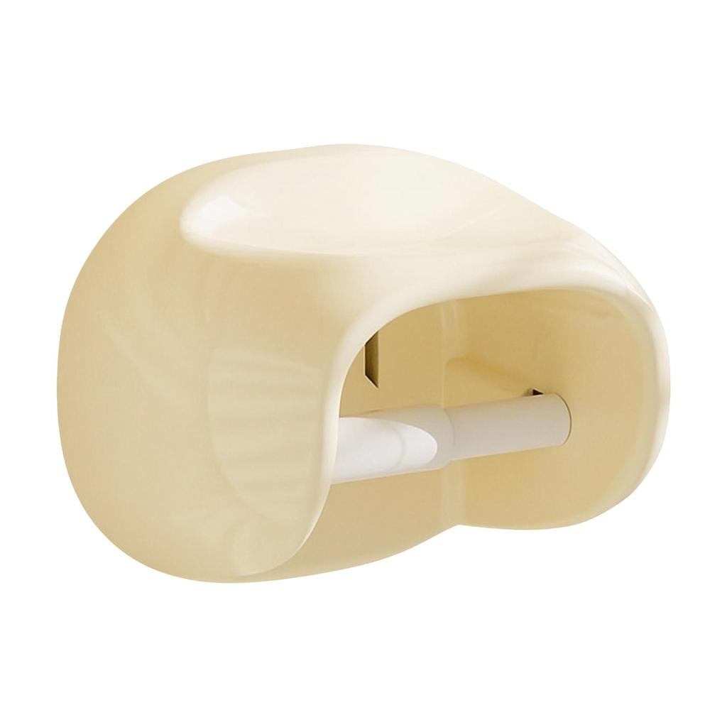 Wall Toilet Paper Dispenser with Shelf Glossy Finish WallMounted Roll Holder