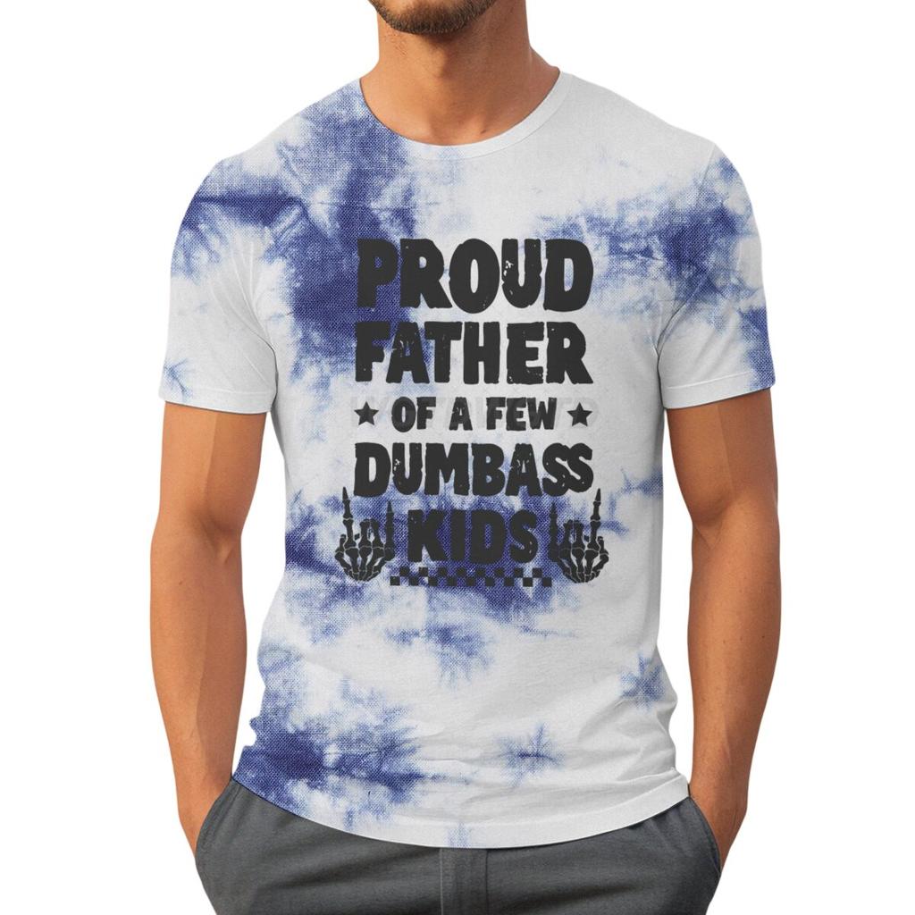 Vatertags-T-Shirt für Männer Stolzer Vater Mode Lässig Grafik-T-Shirts Batik Retro Vintage Sommer Tops Neue Herrenbekleidung