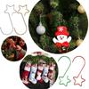 Christmas Wreath Star Hooks for Christmas Tree Hanging Pendant Ornament Metal Star Decorations Hook Xmas Home Decor