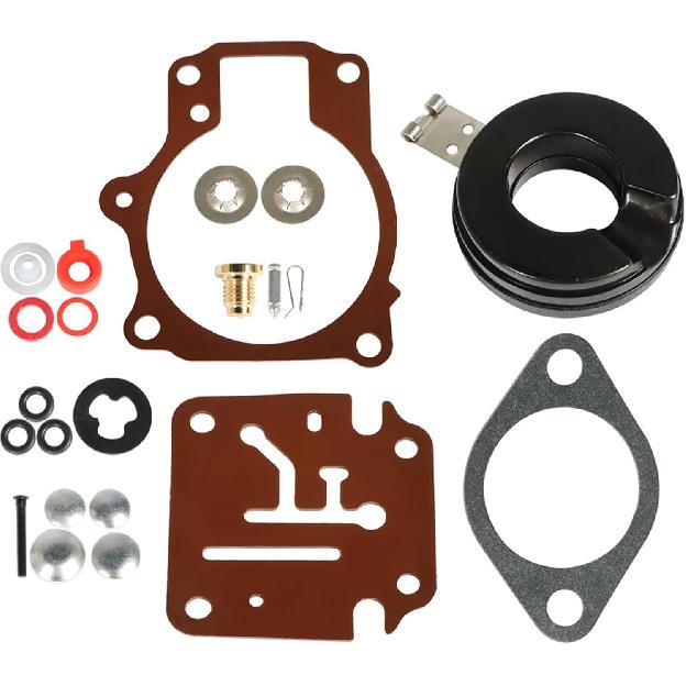 

Autoparts 3-Pack Carburetor Carb Repair Kit with Float Replacement for Johnson Evinrude 65 70 75HP
