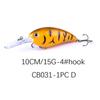 3D Eyes Plastic Perch Lures Hooks Simulation Fish Bait Deep Sea Bass Fishing Tackle Aritificial Lures