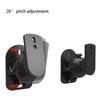 Universal Surround Small Satellite Ceiling Speaker Brackets 1Set Black Soundbar Wall mounting Brackets for Speakers