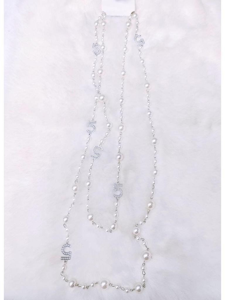 Korean Pearl Necklace: Luxurious Long Sweater Chain for Autumn/Winter
