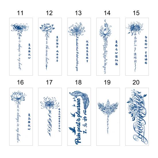 Modisches Fake-Körper-Tattoo, umweltfreundlich, abnehmbar, wasserdicht