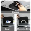 Glasses Holder Car Sun Visor Glasses Case Premium Leather Wear-Resistant Organizer Visor Sunshade Car Holder For Glasses