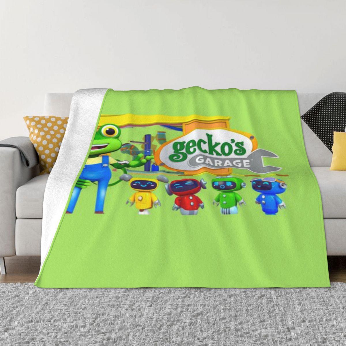 

Детская толстовка Gecko s Garage, индивидуальный подарок, ультрамягкое микрофлисовое одеяло 50x60in