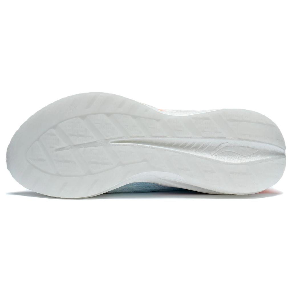 LiNing YueYing 2.0 Pro Dämpfung mit Rückprall Rutschfest und verschleißfest Niedrig geschnittene Laufschuhe Weiß Blau ARHS023-4
