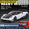 1:24 Pagani Huayra BC Hypercar Alloy Sports Car Model Diecast Metal Racing Car Model Computer Desktop Decoration High Simulation
