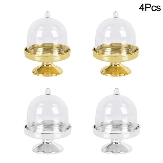 

4/8 шт. Мини-подставка для торта, держатель для шоколадного кекса, десерта, конфетная витрина с крышкой для дня рождения, свадьбы, вечеринки, принадлежностей