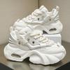 Modische Herren Weiße Freizeit-Sneakers Bequeme Plateau-Schuhe Herren Designer Höhenvergrößernde Sneakers Herren Schnürschuhe Chunky Schuhe