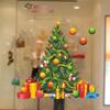 1/2Pcs/set PVC Xmas Tree Wall Stickers Removable Window Glass Decal Santa Claus Stickers  Home Decor