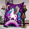 Unicorn Fantasy Blanket Soft Comfortable All Seasons Perfect Sofa Office Nap Travel Birthday Gift Christmas Present