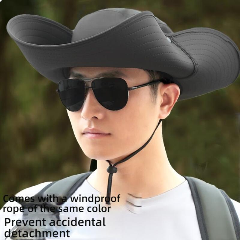 Sunscreen Hat for Men Sunshade Hat for Men Fisherman's Hat Large Brim Sun Hat, Hiking Hat Fishing Hat Cool Hat Sunshade Hat