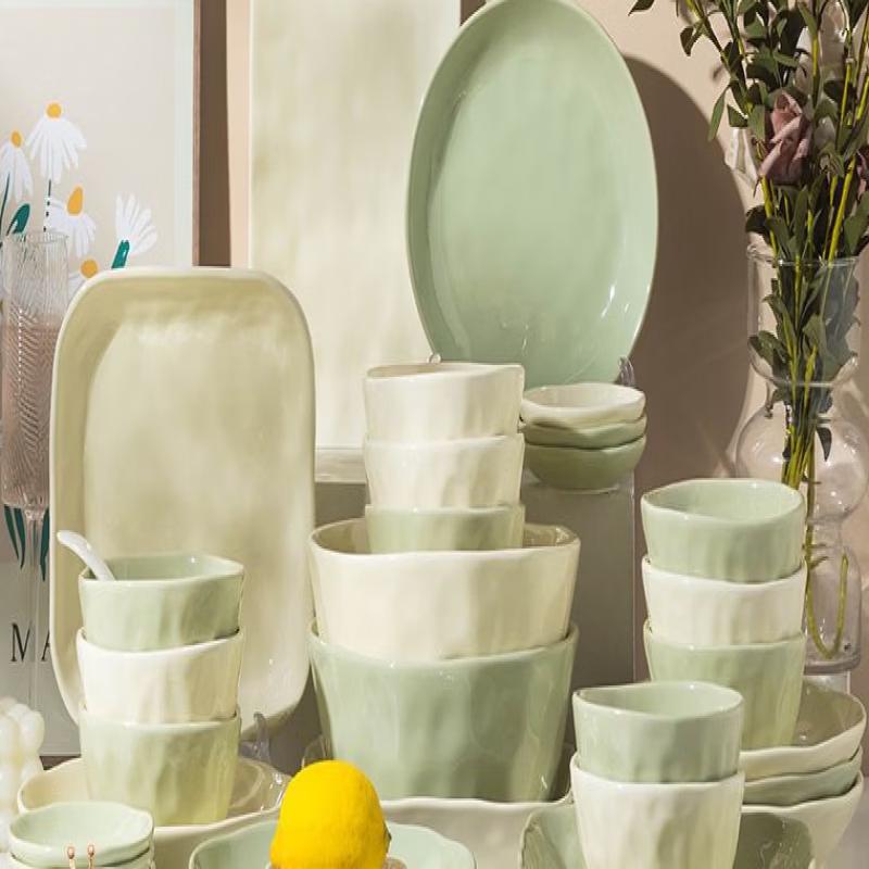 WUHE 57-Piece Bone China Dinnerware Set