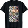 Coquette Mexican Tile Flower Pattern Mosaic Tile T-Shirt